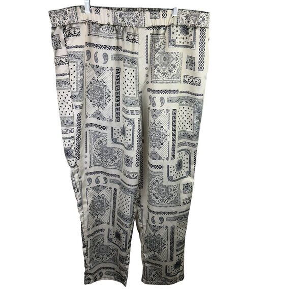 Dogg Supply By Snoop Dogg  Sleep Set Men's 2XL Pajama Top Pants Lounge Beige - Picture 4 of 6
